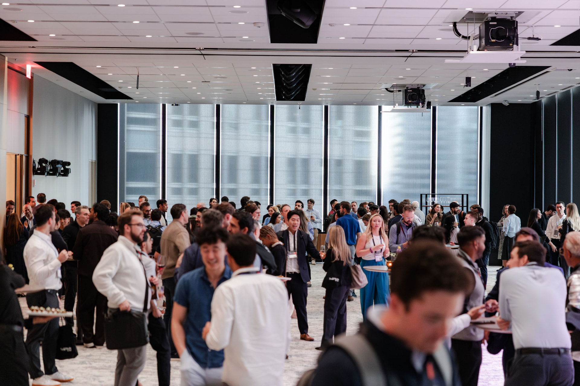 The evening networking reception in New York