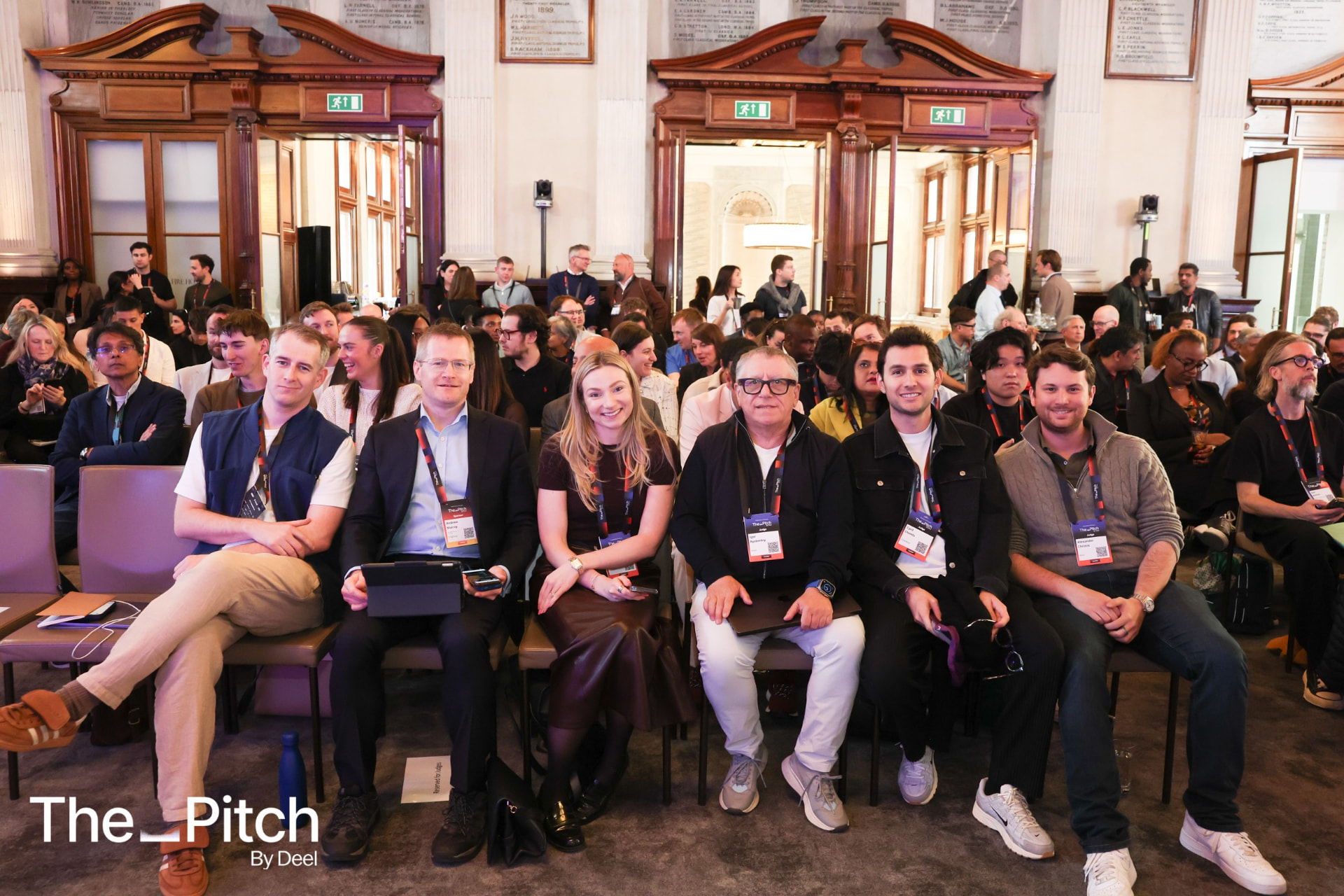 Judges and guests seated in the audience during the London pitches